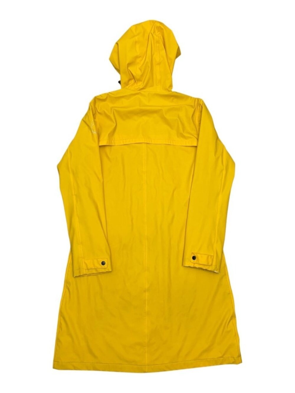 CINTAMANI Waterproof Rain Coat Yellow Long Designer Outdoor Jacket Womens Small - Picture 5 of 8